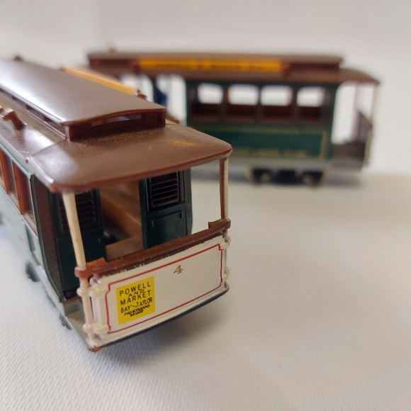 Lot 2 San Francisco Municipal Railway Powell & Mason St. #4 Streetcar Models - Picture 3 of 6